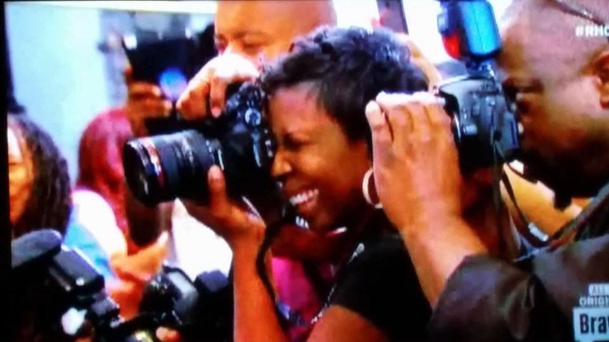 When I was spotted on #RHOA , I was only there to capture the cast on the red carpet. In the midst of over 20 photographers who kept pushing to the back so they can get in the front but God thrust me in the spotlight.  I WASNT FIGHTING FOR THE POSITION BUT YET HE POSITIONED ME