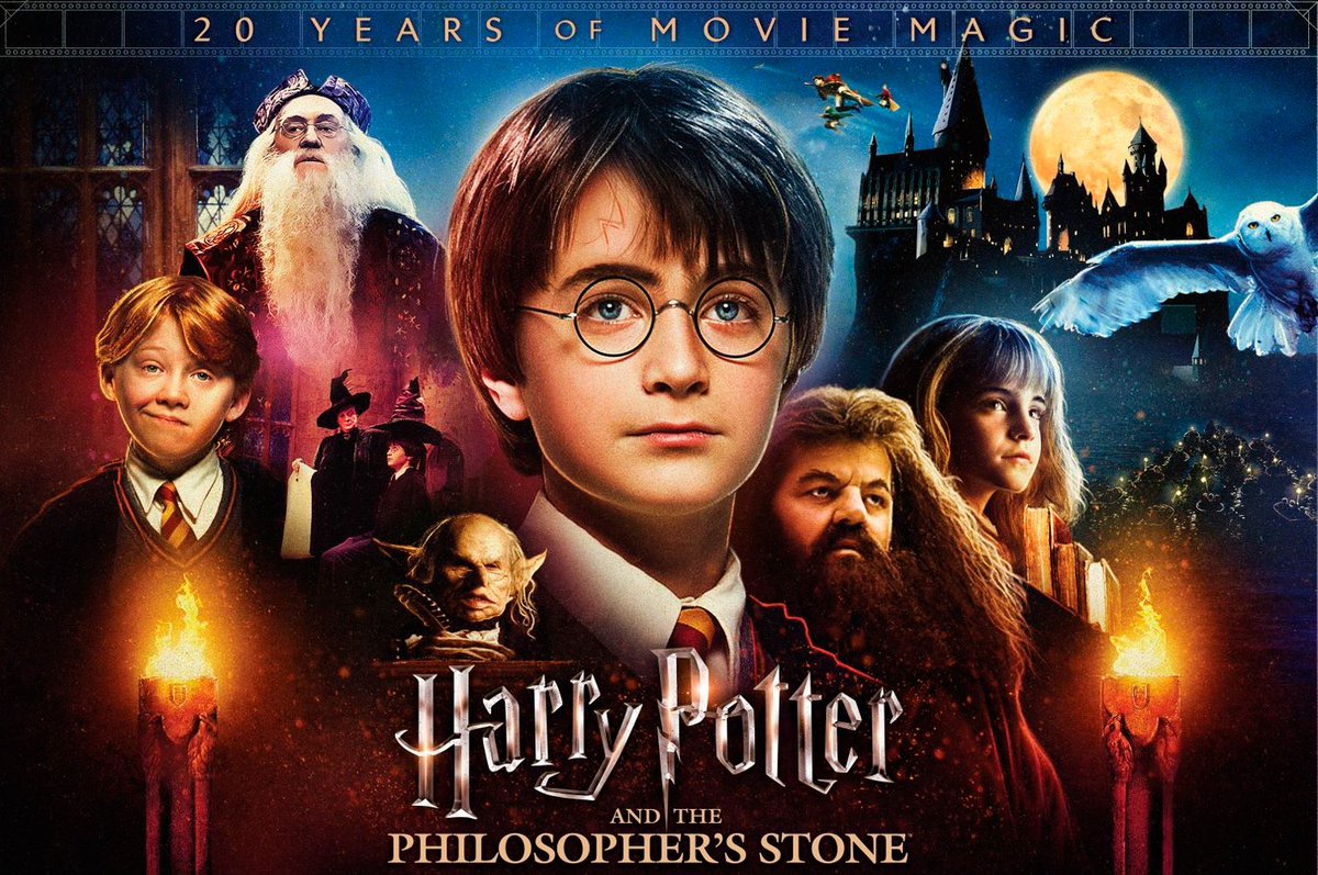 GeeklikOtesine's tweet photo. Harry Potter ve Felsefe Taşı, 20 yıl önce bugün vizyona girdi. https://t.co/iXx3hOzbV8