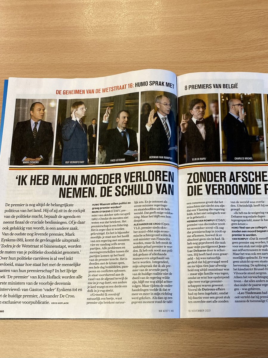 Nog eens in mijn eerste en grootste journalistieke liefde mogen staan verwarmt mijn hart. Dank #humo het volledige boek is te koop in de boekhandel of bij #borgerhoff-lamberigts.be