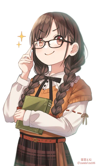 「メガネかけてるといつもより賢く見えませんかね!?」な智代子🍫👓✨ 