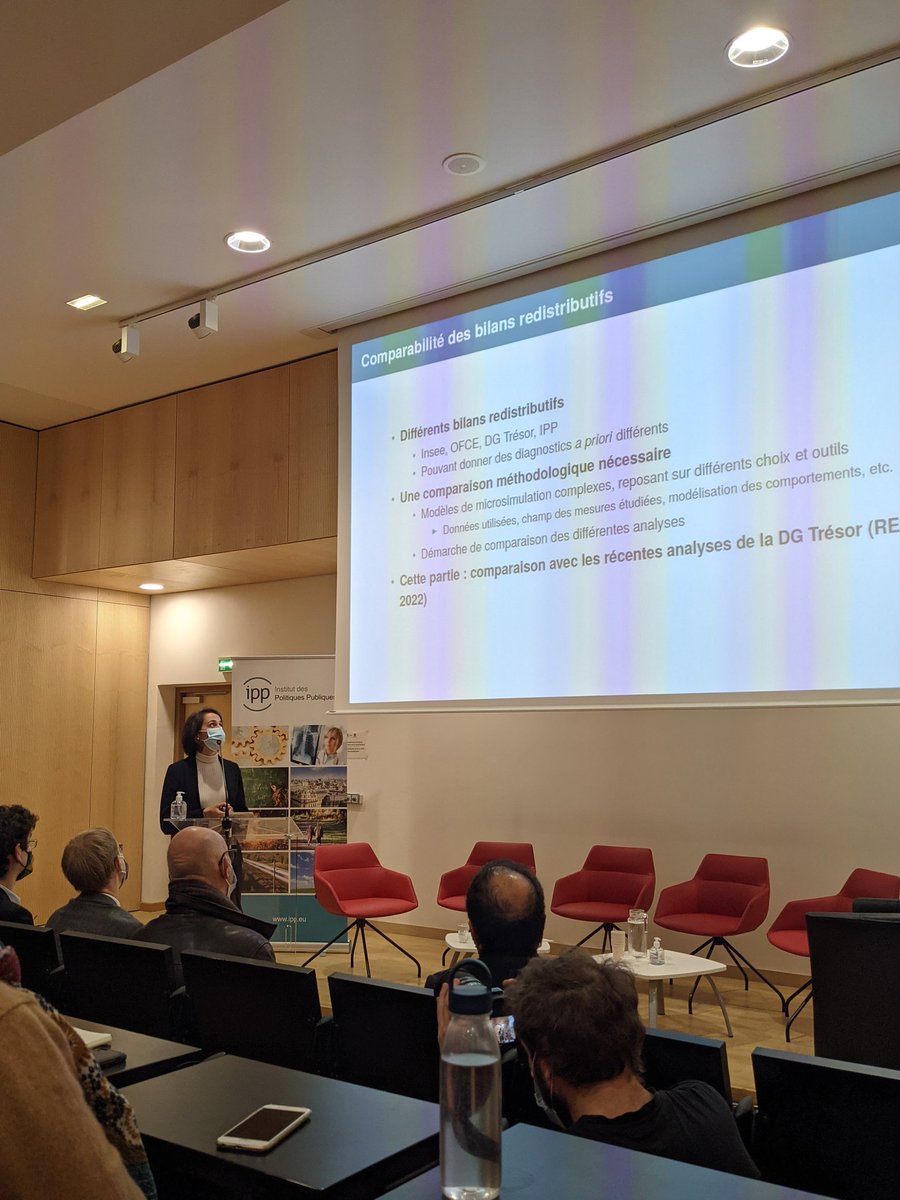 nicolas_ghio's tweet photo. Suite de la presentation ménage avec Chloé Lallemand presentant les divergences de resultats entre Taxipp et les autres modeles de micro simulation (DG Tresor) #budget @IPPinfo @PSEinfo @CEPREMAP https://t.co/QjXMz4Stv8