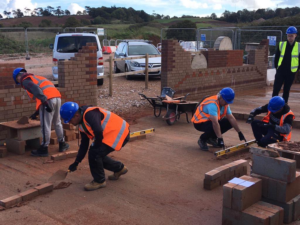 Train4All's tweet photo. Week One of our Routeway 2 Construction course at Alphington, Devon. What a fantastic bunch who are all really eager to learn, we have good feelings about this last cohort of 2021!
￼
#BuildYourFuture #Train4All  #Alphington #Devon #Construction #ConstructionLife https://t.co/rY9VZJJYQC