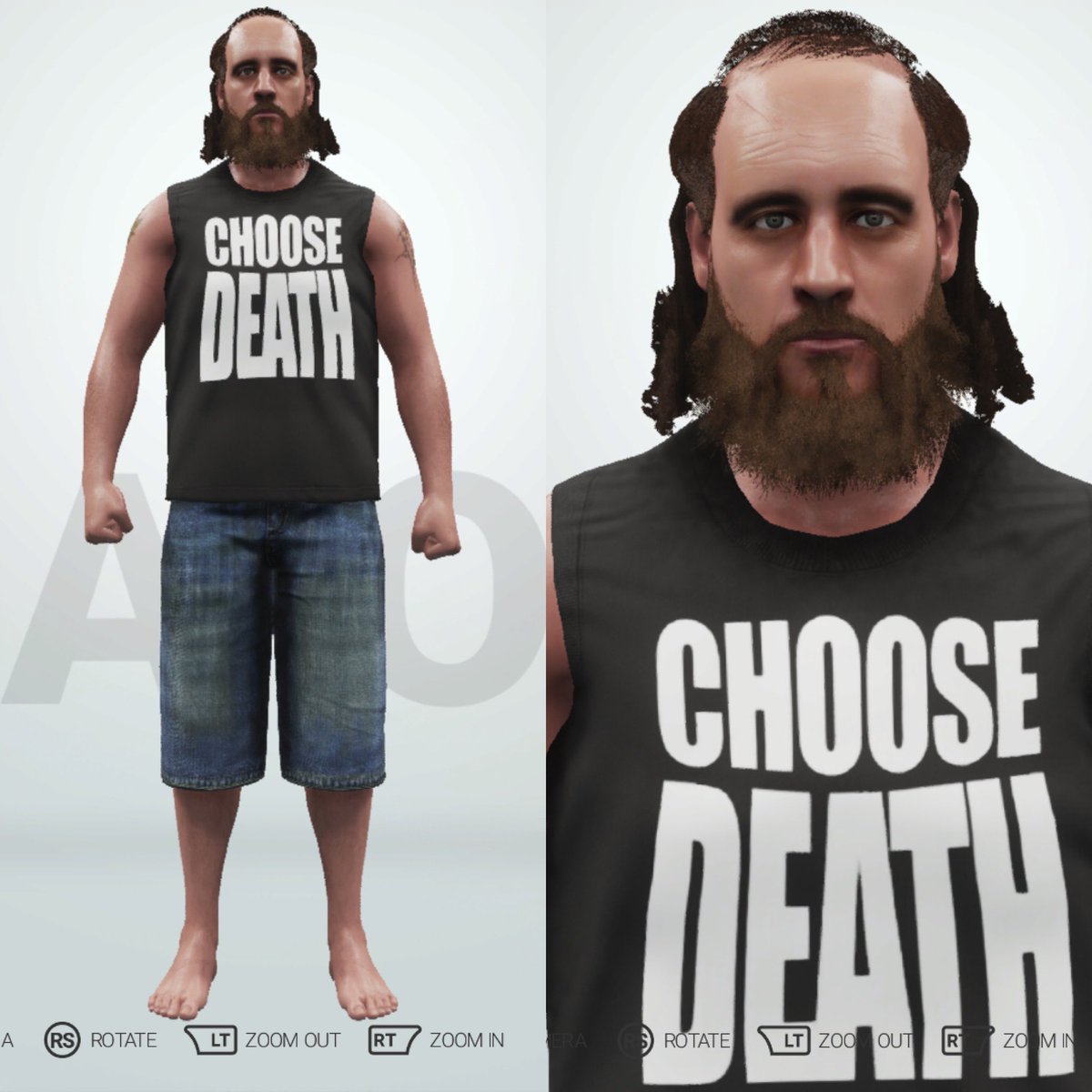 HardcoreRev5val's tweet photo. A bit of a delay, thankfully everyone is still healthy, BUT here’s the first preview of Necro Butcher for the #HARDCOREREVIVAL Death Match Legends pack! #WWE2k19 #XboxSeriesS #czw #ROH https://t.co/GfvnICoKX4