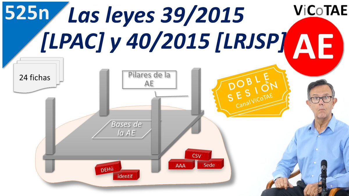 solanogadea's tweet photo. Suponga que tiene formación ‘de letras’. La #LPAC y la #LRJSP regulan el procedimiento administrativo y jurídico, en general ¿Pero en que contribuyen a la #AE? Se expone en 24 fichas en #ViCoTAE en doble sesión https://t.co/D5mdaM43iJ #RAE #RAFME #ReIDAS https://t.co/EFAuDPv1DG