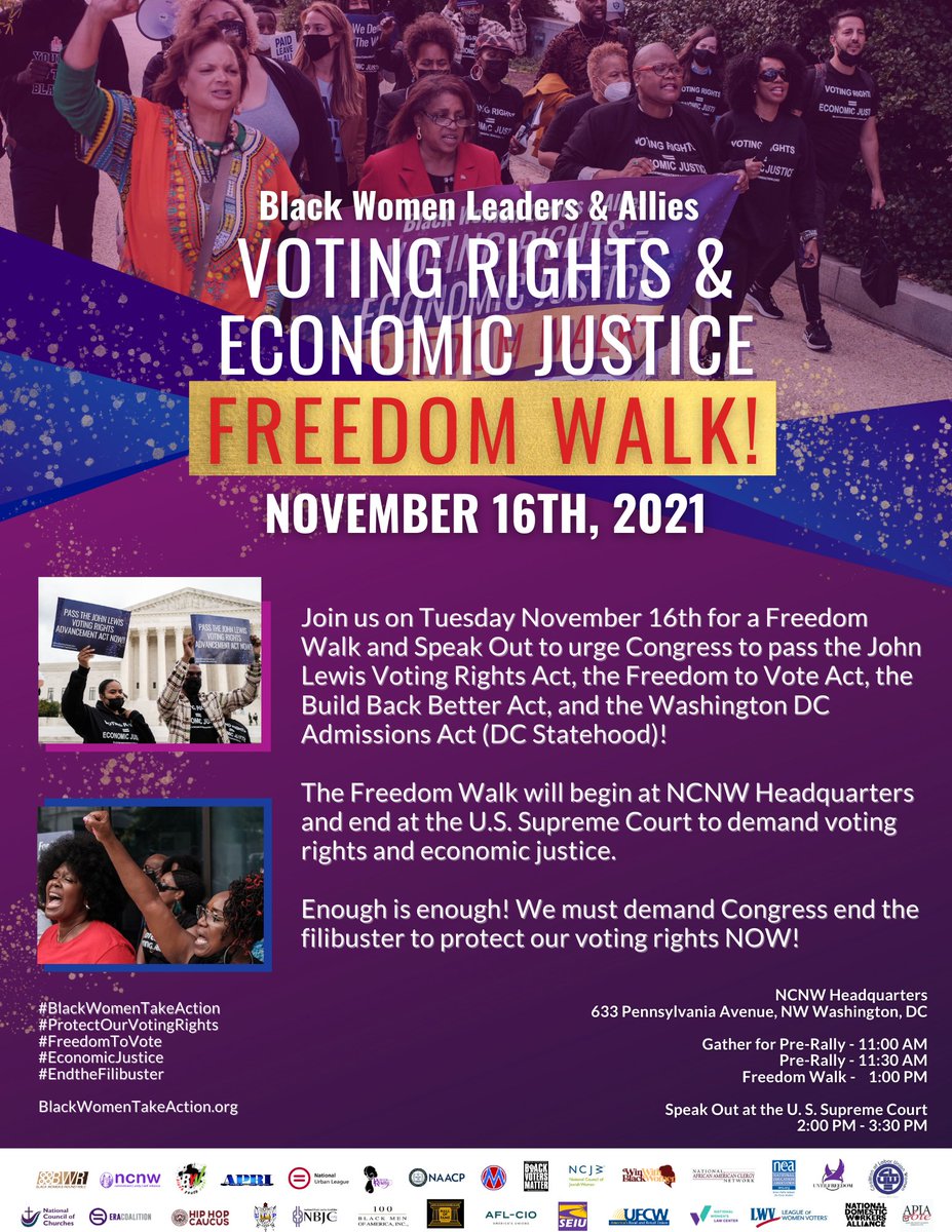 NULpolicy's tweet photo. Join us for another #actiontuesday with 
@ncbcp_bwr as we march to the U.S. Supreme Court in the name of #votingrights and #economicjustice.

To watch the event live, visit https://t.co/AvTvU5cxw2! #blackwomentakeaction #endthefilibuster #protectourvotingrights https://t.co/etpCnDaAdH