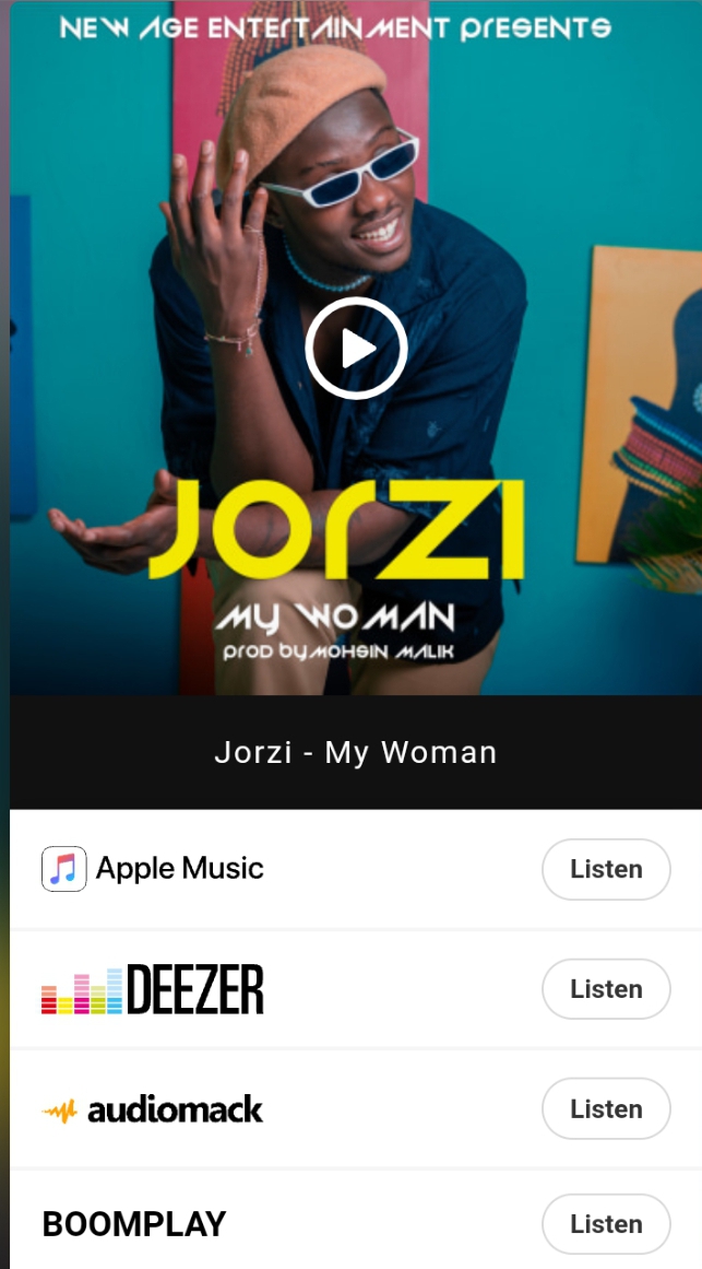 You can now stream My Woman on Apple Music, Deezer, Audiomack and Boomplay.

li.sten.to/mywoman