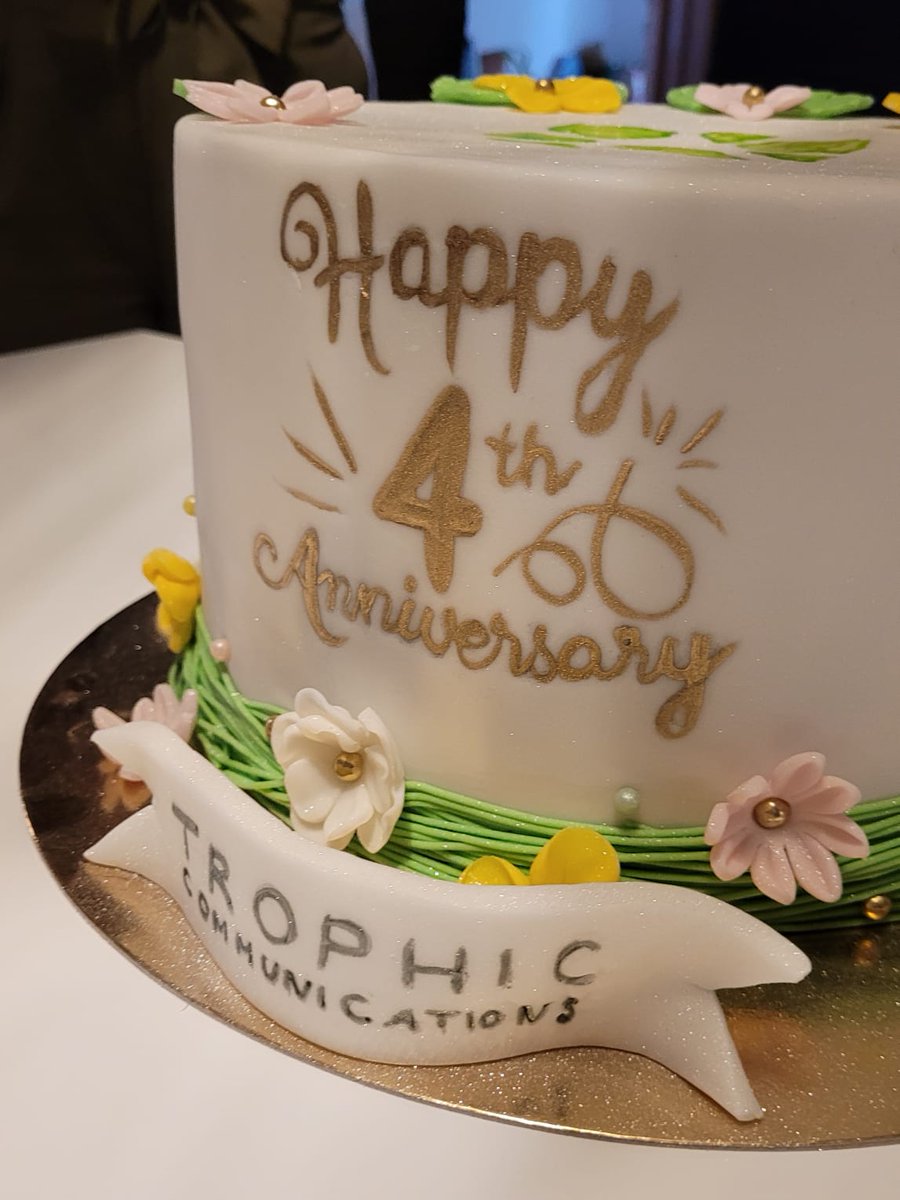 TrophicComms's tweet photo. And of course we can not celebrate without one of our famous anniversary cakes! https://t.co/YMyeSXNdqY