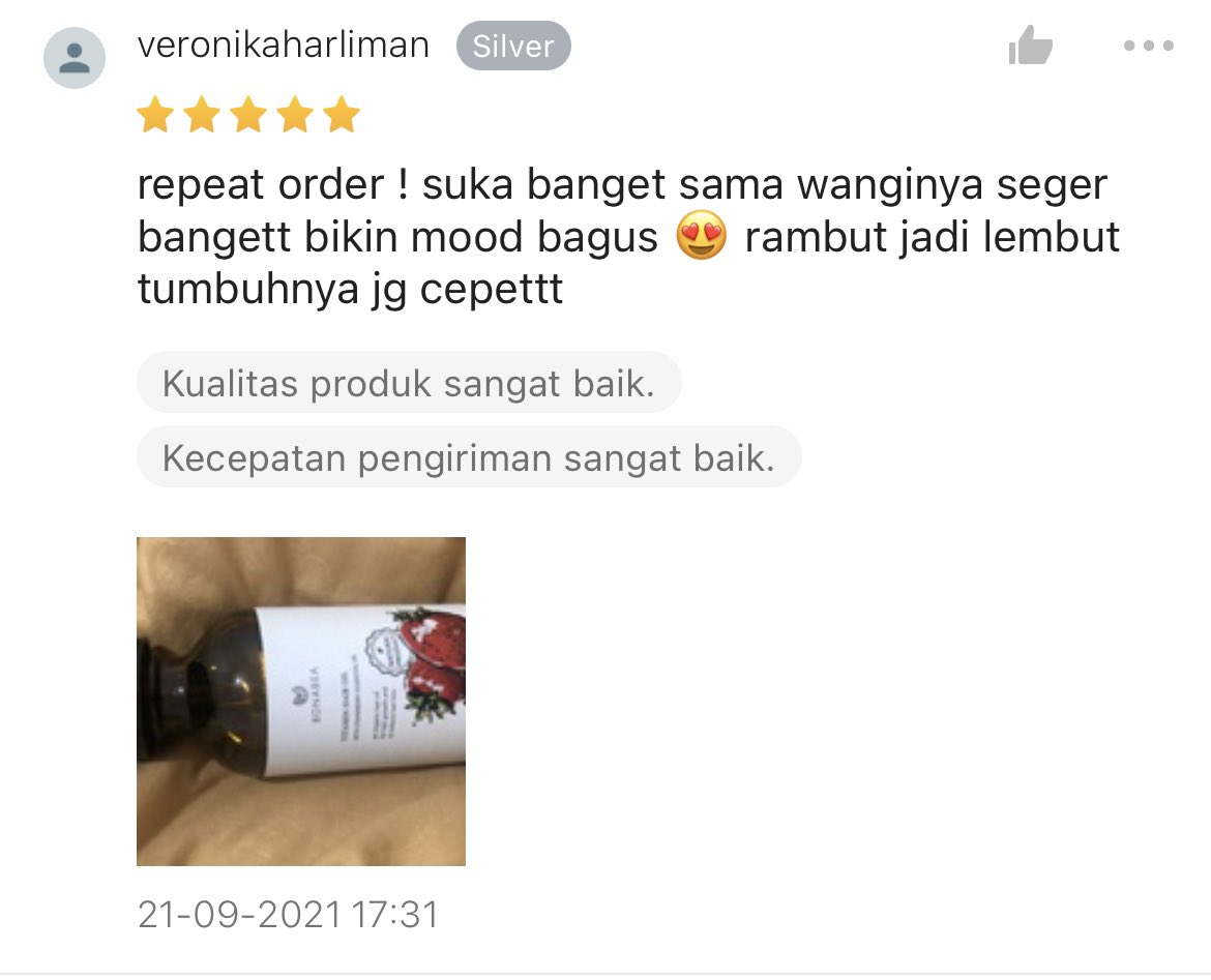 Bonabea_Co's tweet photo. wangi ✔️
rambut jadi lembut ✔️
tumbuhnya cepet✔️ https://t.co/FMRQOnIhe5