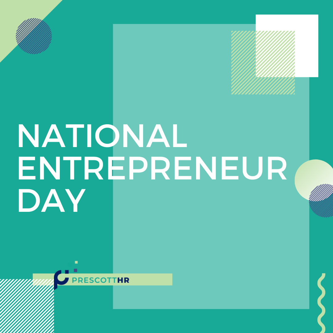 PrescottHR's tweet photo. Being an entrepreneur is equal parts terrifying and amazing. Cheers to all of you out there working your businesses.
#NationalEntrepreneurDay #Entrepreneur #BusinessOwner #UnintimidatedHR https://t.co/JrRmKypg9b