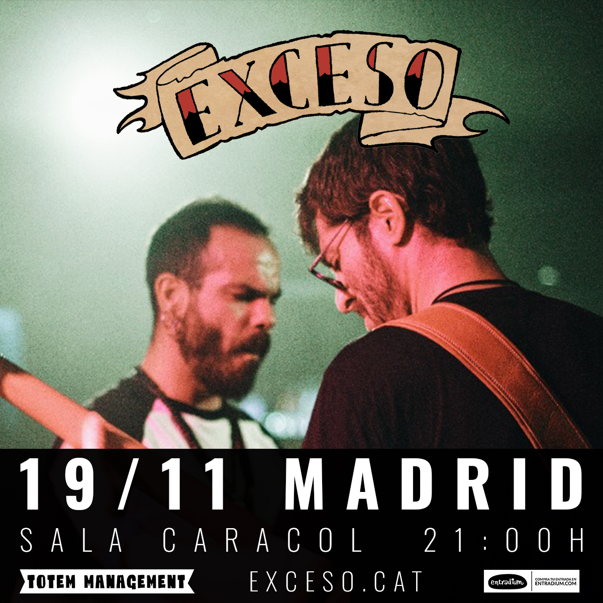 ExcesoOficial's tweet photo. 🤘MADRID🤘

🎟️Entradas https://t.co/5AmBIF0Yll

 @FerranExceso @TotemManagement @salacaracol @entradium @Maldito_Records https://t.co/f5XSLaNJ77