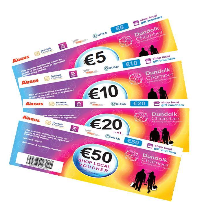 Shop Local Gift Vouchers are the ideal staff reward this Christmas spend them in 360 shops in Dundalk -no expiry date.  

You can give up to €500 tax free under the Small Benefit Exemption Scheme. 
Visit  shoplocal.dundalk.ie or call 042 9336343 
#Louthchat #Bonus
