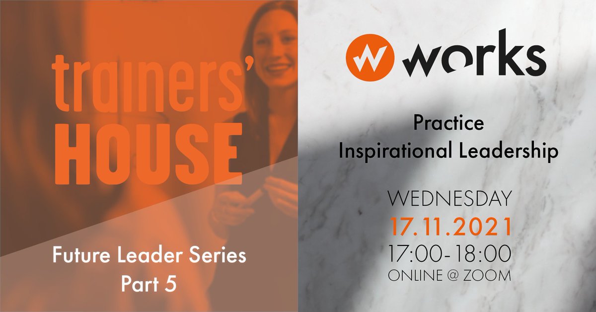 LaureaES's tweet photo. How to lead, motivate and inspire a team? Join our #workshop to learn about #inspirationalleadership.

17.11. 𝗣𝗿𝗮𝗰𝘁𝗶𝗰𝗲 𝗜𝗻𝘀𝗽𝗶𝗿𝗮𝘁𝗶𝗼𝗻𝗮𝗹 𝗟𝗲𝗮𝗱𝗲𝗿𝘀𝗵𝗶𝗽 💫
@ 5pm with @TrainersHouse!
🎟️https://t.co/v6drChq8Tp

#leadership #webinar #entrepreneurship #helsinki https://t.co/JPsKwlErlQ