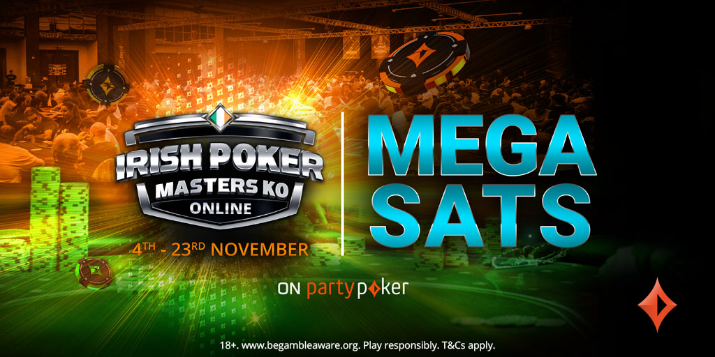 We have 10 x $22 satellite tickets to the Irish Poker Masters KO Mega Sat to give away. To go in the draw, just like, retweet and tag a friend who should be playing the 50 seat GTD mega sat on Sunday! Real money partypoker.com accounts only. bit.ly/3EqKW72