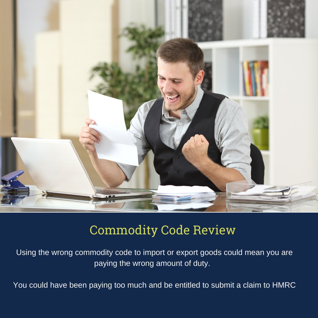 DainsAcc's tweet photo. We helped a client after we identified they were using the wrong commodity code to import goods at a rate of 6% duty (right code would have meant 0% duty), claim back the overpayment and save money in the future by using the right code.  https://t.co/Zf7FyHA037 #commoditycodes https://t.co/q69PjPi5jh