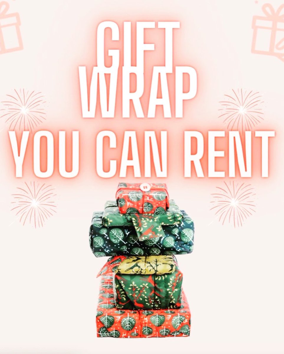 It’s time to rent your Christmas gift wrap! Follow <a href="/wragwrap/">Wrag Wrap</a> to find out how. This way we can help save trees and prevent mountains of gift wrap from ending up incinerated/in landfill. It’s beautiful and 100% recycled too! ✨🎁✨#ecochristmas #circulareconomy #sustainable