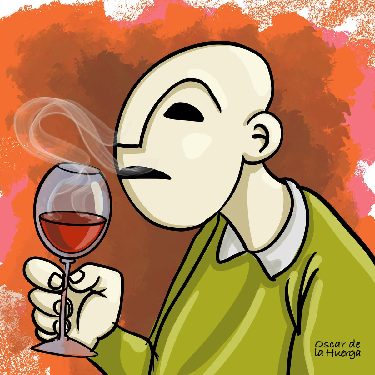 oscardelahuerga's tweet photo. Se acerca un nuevo destino para los #blackeyesseries la expo de ilustraciones de @oscardelahuerga varios destinos en el aire. En el aire como el aroma de los vinos, que tanto nos gusta ilustrar. #ilustracion #blackeyes #oscardelahuerga https://t.co/KmpCLTeLKP