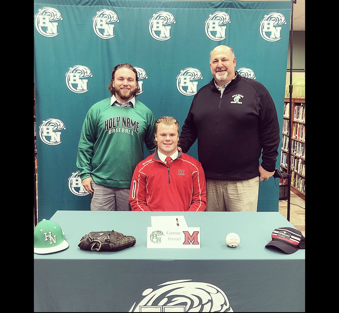 CoachKell_'s tweet photo. Congrats to the southpaw on signing today!
Miami is getting a good one, but even a better young man…
Now let’s finish this playoff football run & then get to work in the Spring!
@ConnorPreisel @MiamiOHBaseball
#NamerNation #GoGreenWave https://t.co/CuhPKytTcv