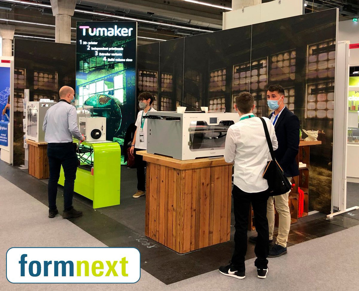 Successful first day of @formnext_expo

Thank you all for coming.

See you tomorrow!

Discover @Tumakers technology on the web. Exclusive, customised products with applications in different sectors.

tumaker.com/en/ 

#Formnext #additivemanufacturing #industry40 #3D