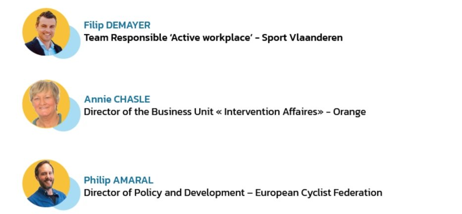 3 speakers share their success stories on sport and mobility at work 🚀 

Feeling of belonging, the balance between personal and professional life... So many topics for companies to manage when considering sport and mobility at work #activemobility