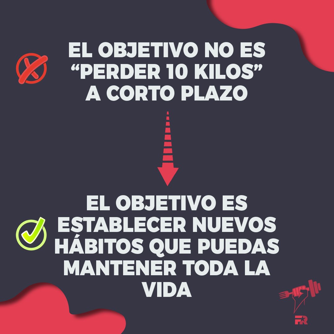 FITrebelde's tweet photo. Si para perder peso recurres a estrategias insostenibles no lograrás resultados a medio plazo.

Piensa más en hábitos y menos en kilos. https://t.co/veo3z00L13