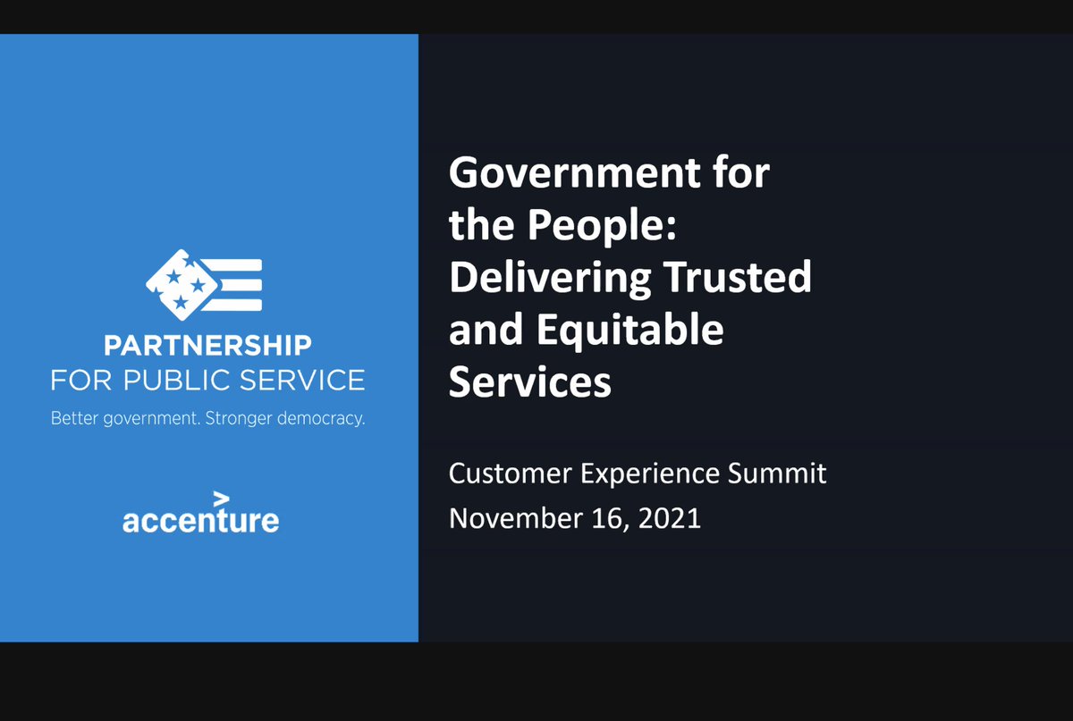 So excited to share our new Government for the People report this morning at our CX Summit with
<a href="/publicservice/">The Partnership (@ourpublicservice.bsky.social)</a> #GovCX2021