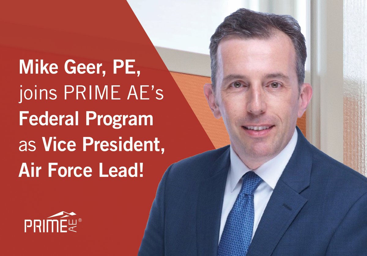 PRIME_Eng's tweet image. PRIME AE welcomes Mike Geer as Vice President, Air Force Lead! To learn more about Mike visit: ow.ly/P0Zz50GOh8w