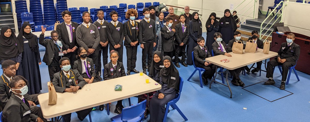 <a href="/Student_SACRE/">Student SACRE</a> is today taking place <a href="/stbons/">St Bonaventure's</a> with <a href="/StratfordSch/">Stratford School Academy</a> <a href="/AndyLewis_RE/">Andy Lewis</a> @eastlea_school and Azhar Academy with some wonderful religion and worldview leaders. Some schools are with us on zoom too! <a href="/r_ematters/">REmatters</a> <a href="/IFWeek/">Inter Faith Week</a> we are wearing our interfaith badges too!