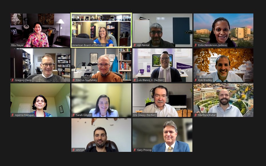 TheABPath's tweet photo. A big thank you to our AP #CertLink Test Development and Advisory Committee! Their work in creating and reviewing questions for ABPath CertLink (ABPCL) helps make it all possible. We appreciate all you do! #WeLoveOurVolunteers #pathology https://t.co/Xsdx0CwT7E