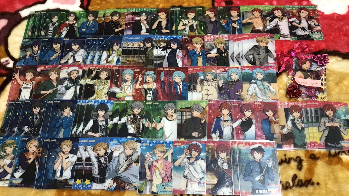 maomao_sky46's tweet photo. (交換､譲渡)あんスタ あんさんぶるスターズ クリカ クリアカード SP N
譲 スバル､真､北斗､凪砂､英智､桃李､
     ひなた､みか､宗､アドニス､斑､晃牙､
     敬人､紅郎､颯馬､友也､光､創､凛月､泉､
     司､嵐､宙､つむぎ､斑､千秋､奏汰､鉄虎､
     翠､忍､茨､薫
求→ https://t.co/a6GjvDwUnb