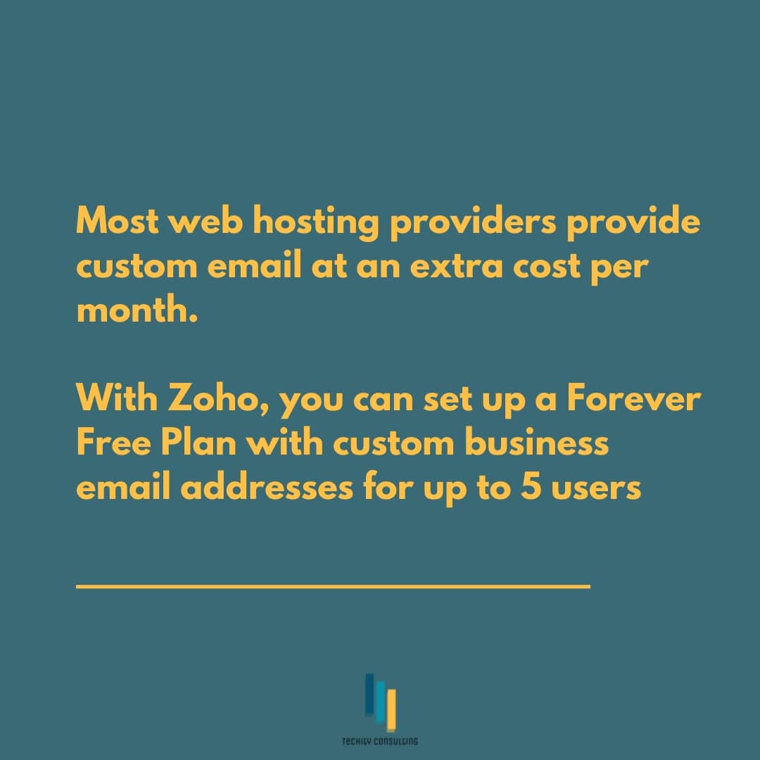 techityconsult's tweet image. A custom business email gives your business a professional look and lends credibility to your brand.

#TechTipTuesday #tiptuesday #customemail #businessemail #customdomaintips #techhelp #techconsulting