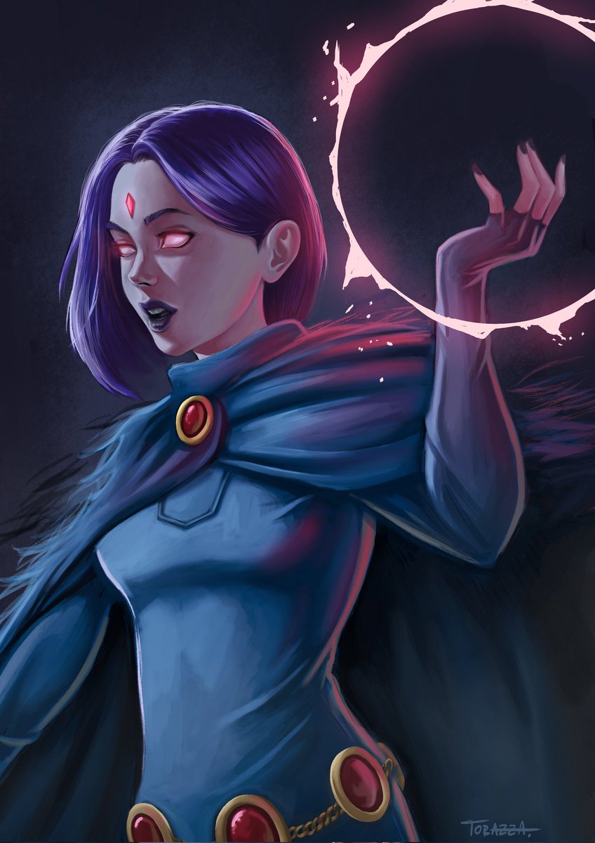 danytorazza's tweet photo. Raven 
Ilustracion digital en Adobe Photoshop
#Raven #dccomics #DCTitans https://t.co/xy2rToFCLE