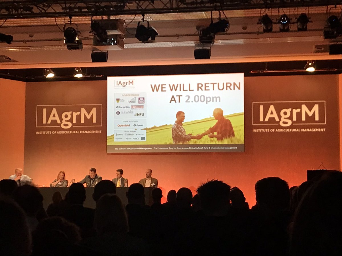 Great stuff coming out of the @IAgrM conference so far. Next up; “how do we bridge the disconnect between the ag tech revolution and its uptake in industry?”