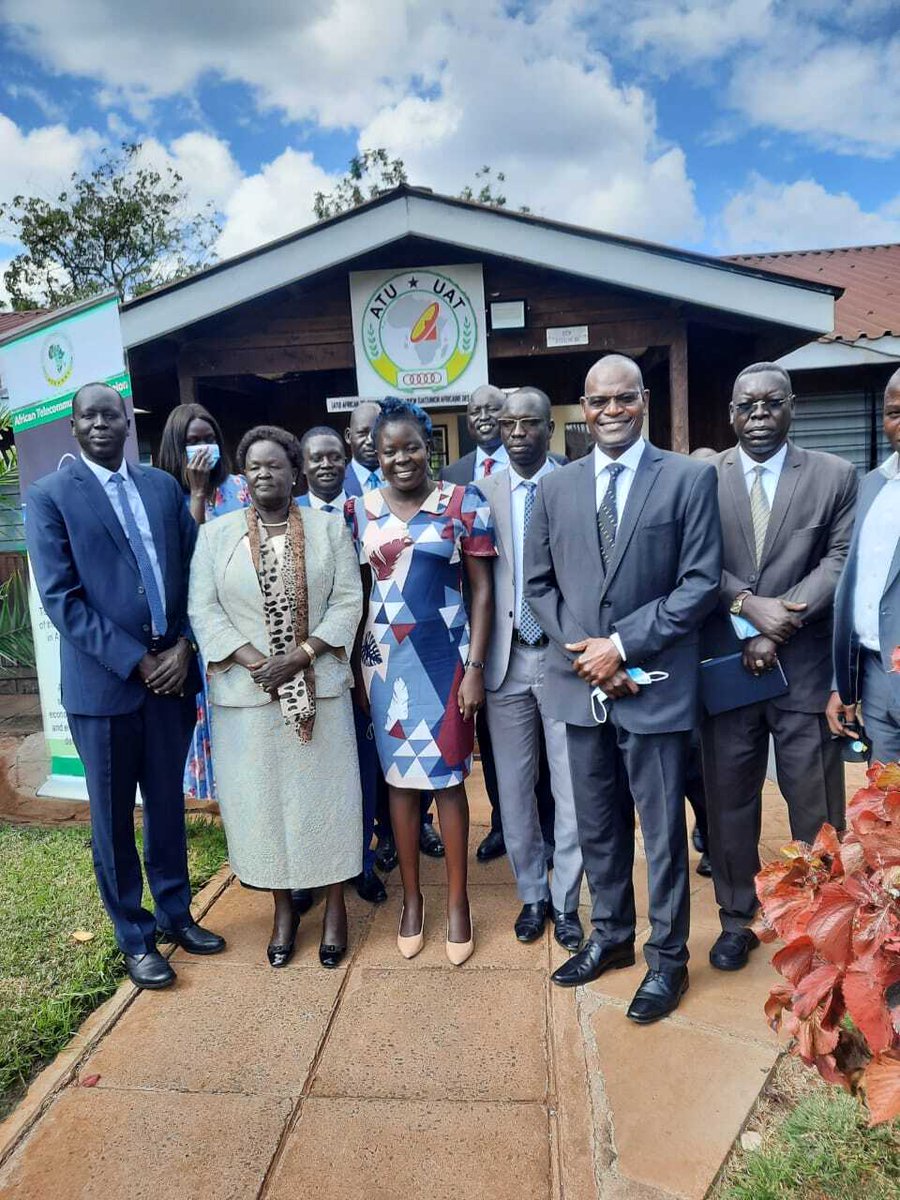 atu_uat's tweet photo. Today, the Board Members of the National Communication Authority of South Sudan, @NcaSsd ,
 paid a visit to ATU SG Mr. OMO at the ATU headquarters in Nairobi. Leading the delegation was the Vice-chair, Honourable June Malet Kuol, &amp; the NCA Director General, @AdokGai https://t.co/7BFjLc7ckK