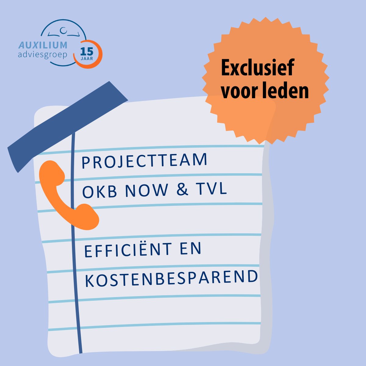 ⚠️Exclusief voor Auxilium leden: Projectteam OKB’s NOW en TVL. Voor het uitvoeren van deze werkzaamheden is het efficiënter en kostenbesparend als we verantwoordingen gecombineerd kunnen oppakken. auxiliumadviesgroep.nl/blog/detail/au…