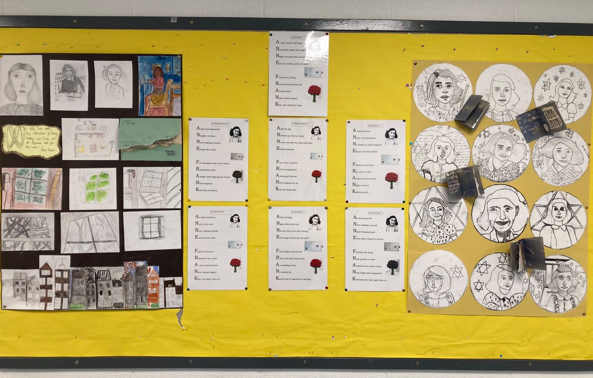 Departments across the school have been supporting our <a href="/AnneFrankTrust/">Anne Frank Trust</a> #AHistoryforToday school programme. Thank you <a href="/ArtandDesignSt1/">St John's RC Art and Design @St JohnsOfficial</a> <a href="/stjohnsguidance/">St John's Guidance Team</a> <a href="/StJohnsSL/">St John's Supporting Learners Department</a> <a href="/StJohnsEng/">StJohns RC HS English</a> #StJohnsReads