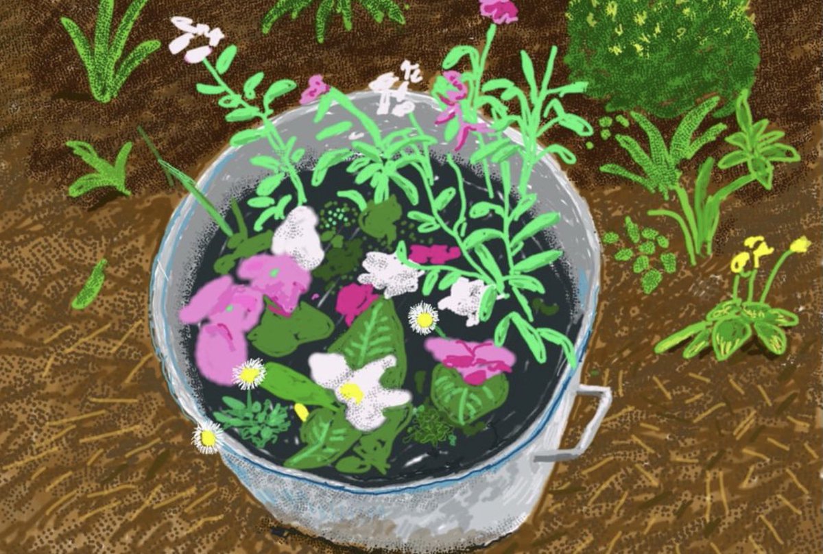 KfangKaren's tweet photo. For #technophobes and #technophiles alike, my latest for #EnginesOfOurIngenuity! https://t.co/HcM0xfrjGd #DavidHockney @MFAH #iPad @Apple #painting #impressionism #HockneyFalco #Chagall https://t.co/E2QVeYbKzT