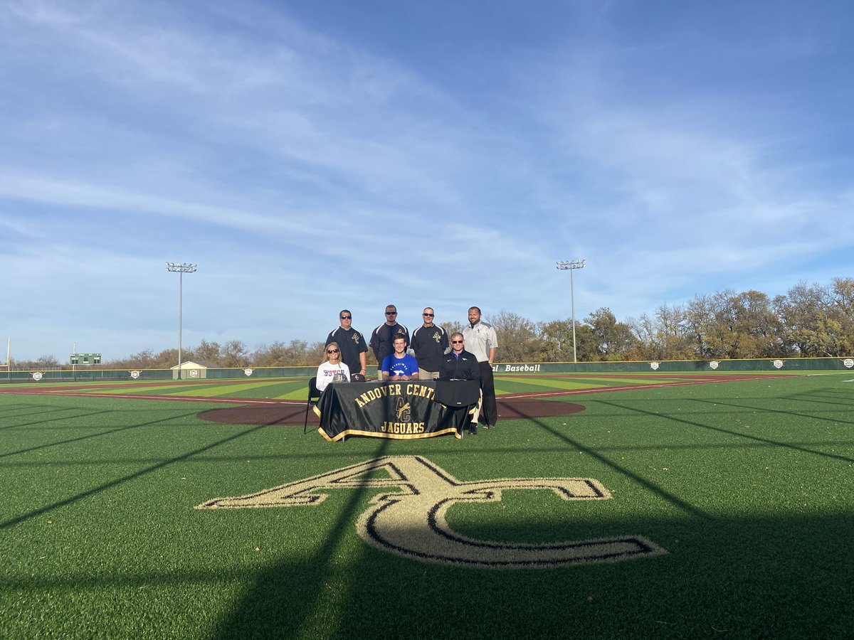 ACJagsBaseball's tweet photo. Congratulations to Rece Wilson @wilson_rece and his family for signing his letter of intent with the Hutch Blue Dragons!  Rece is an outstanding student (4.0) athlete with a bright future on/off the field. https://t.co/W3ihY2nMuy