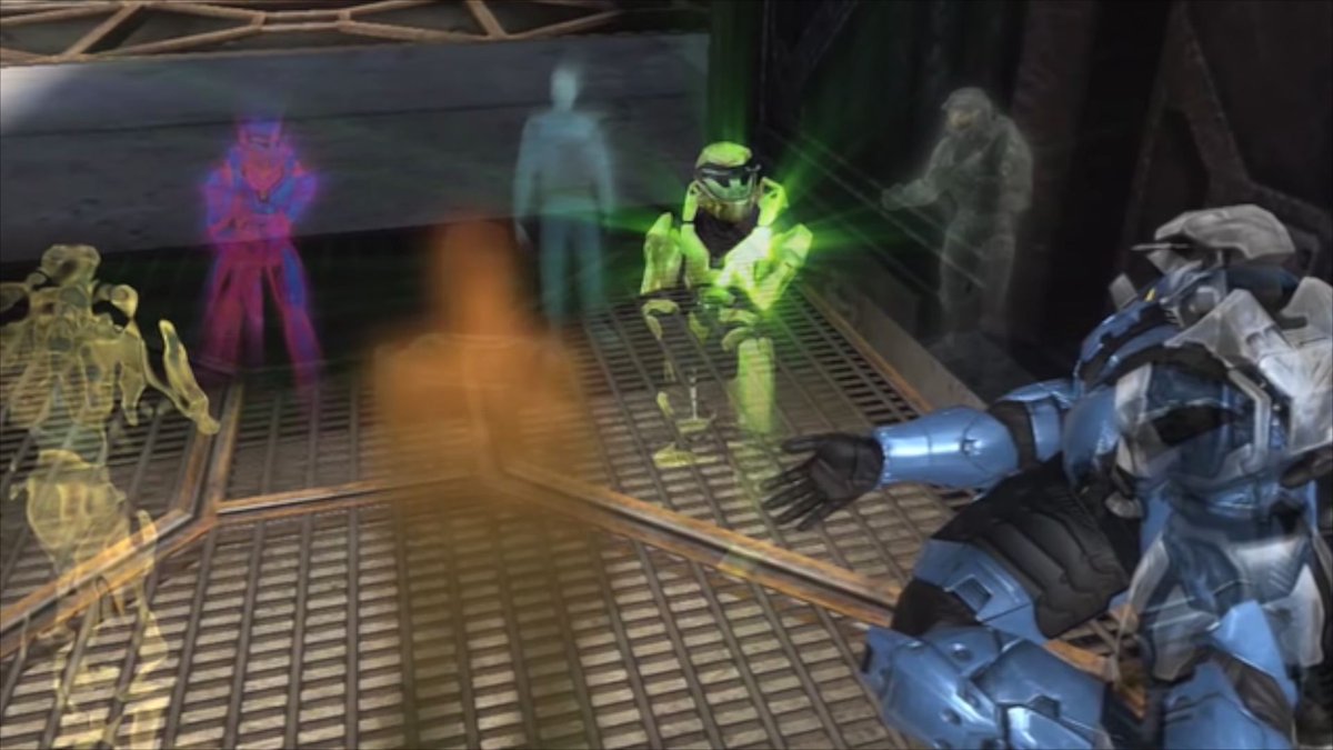 MurderofBirds_'s tweet image. I said this during yesterday's stream, but I would've LOVED if, in #HaloInfinite, 343 partnered with Rooster Teeth to give us the voiced AI performances for Alpha, Beta, Gamma, Delta, Epsilon, Theta, Omega, and I know it's a long shot, but even Sigma. #RedvsBlue