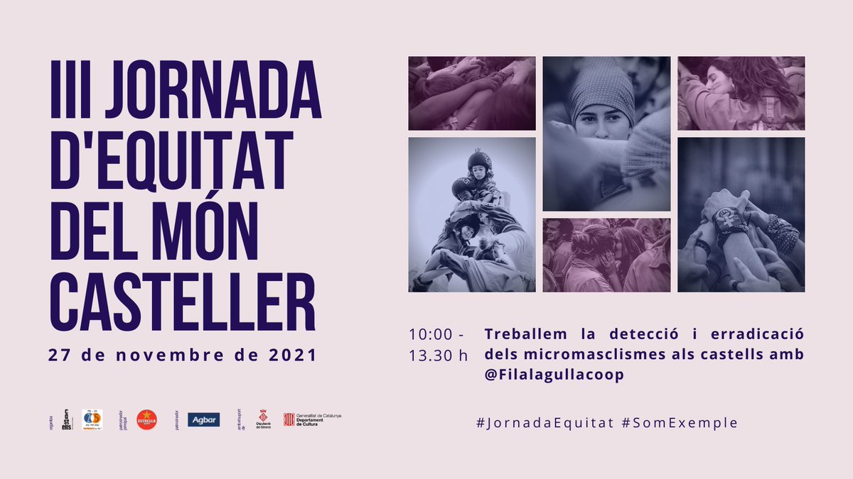 🏳️‍🌈Volem treballar el negacionisme + trencar la complicitat entre homes + posar fi a les actituds masclistes pròpies i alienes...

A la #JornadaEquitat avancem en la detecció i erradicació dels micromasclismes amb <a href="/Filalagullacoop/">Fil a l'agulla Coop.</a>.

🖋️collescastelleresdecatalunya.cat

#castells #SomExemple