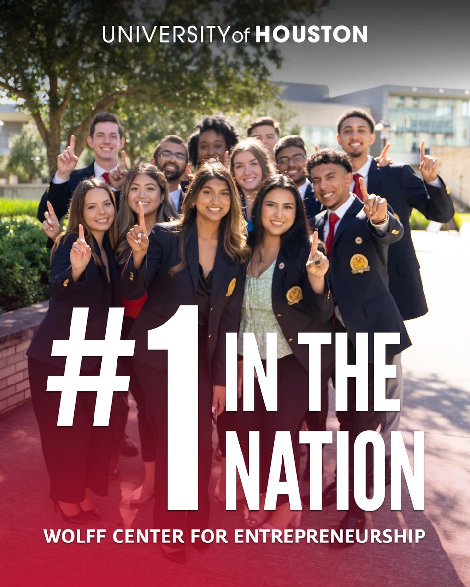 For the third year in a row, we are proud to announce that the Cyvia and Melvyn Wolff Center for Entrepreneurship has been ranked #1 in the nation by The Princeton Review. ➡️ stories.uh.edu/2021-wolff-cen…