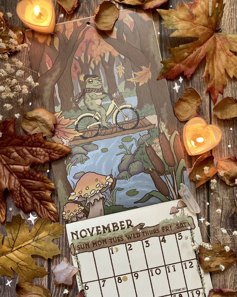 my 2022 calendar is available and ready to make ur heart explode with the cuteness it contains 🐸