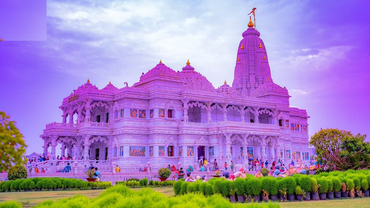 mathuratemple's tweet photo. Beauty on Earth 😍😍#premmandir #Vrindavan #jaishrikrishna @mathuratemple https://t.co/OCqi0eZutj