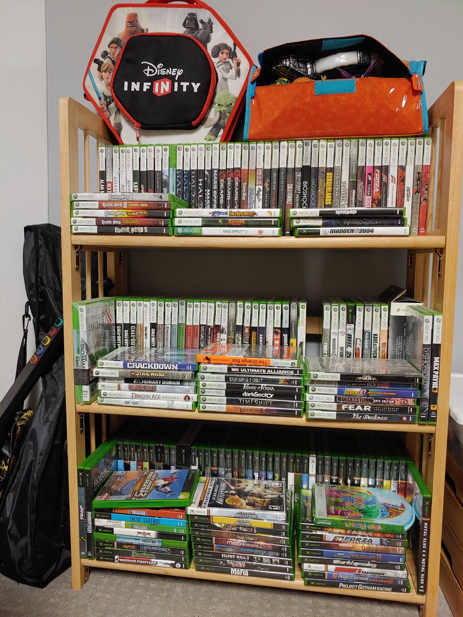 MidnightJonesin's tweet photo. I'm ready to celebrate #Xbox20! Excited to see how many of these are included in the latest reverse compatibility update. https://t.co/aTduESC6Aq