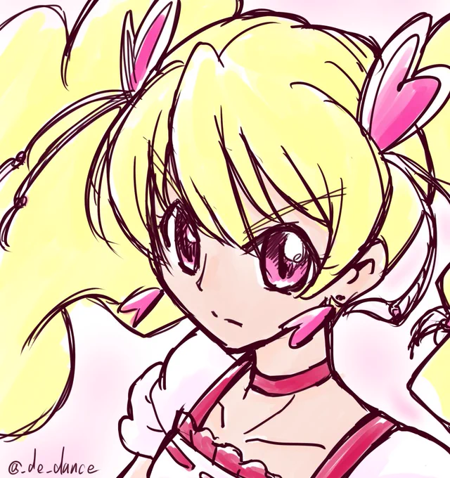 お題「キュアピーチ」
#プリキュア版深夜の真剣お絵描き60分一本勝負 