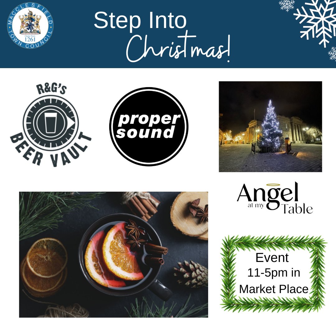 MacclesfieldTC's tweet photo. Plenty of local places to get food & drink (mulled wine and mulled cider!) during our Step Into Christmas event this Sat 20th Nov 11-5pm.
#MacclesfieldBetterTogether #StepIntoChristmas #BuyLocalMacc #SupportLocalMacc #KeepItMacc https://t.co/fpWp37k6vS