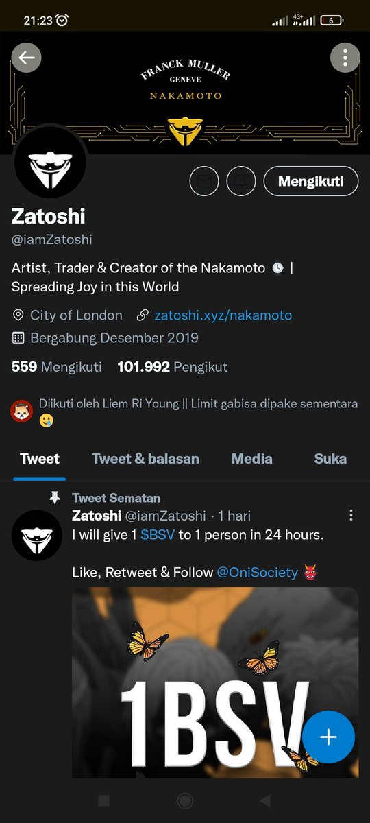 saraswaree's tweet photo. @ladyincrypto @iamZatoshi Doneee... https://t.co/EahHPnrlKy