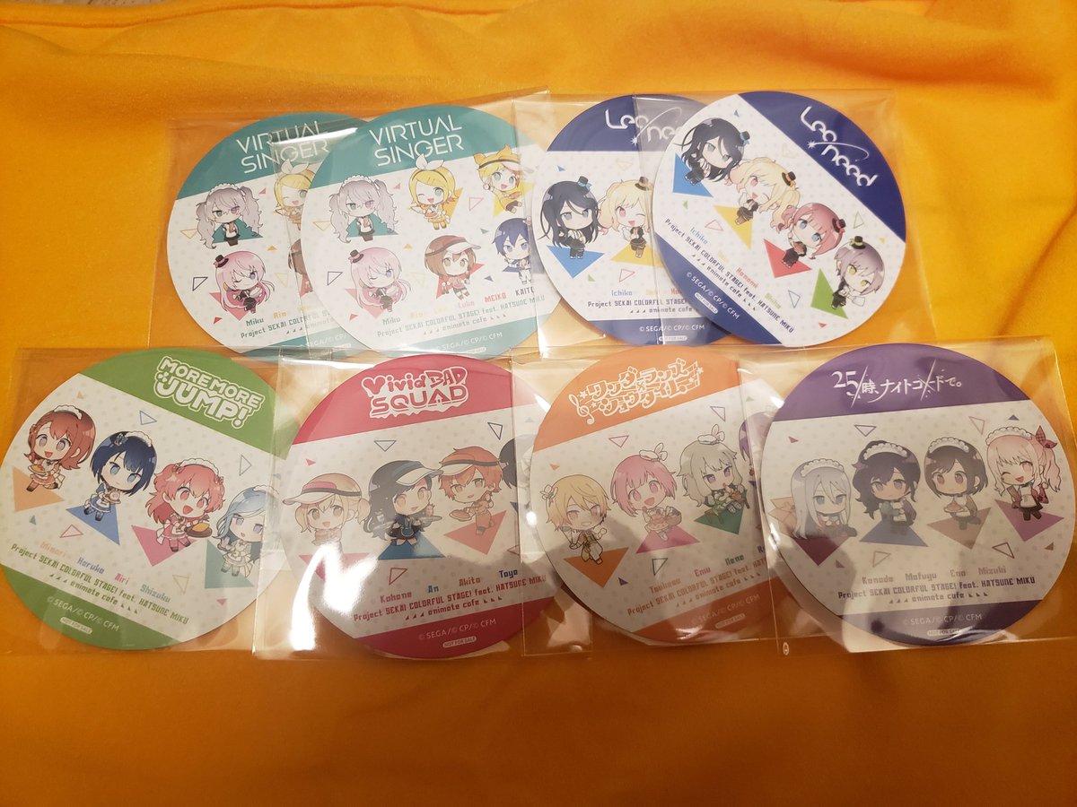 tibaba_goods's tweet photo. 【譲渡】アニメイトカフェ　アニカフェ　プロセカ　コースター
譲)寧々、KAITO、奏、各ユニットコースター
求)司or1枚目500円、2枚目300円+送料
それぞれ1枚からお譲り可能ですが、希望が重なった場合は纏めての方優先します。
検索からもお気軽にお声がけ下さい。よろしくお願いいたします。 https://t.co/dmijLiLseo