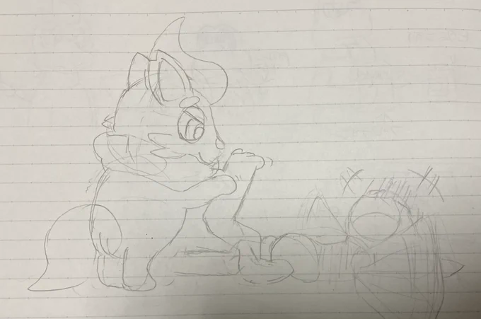 完成度50%くらいの下書き 