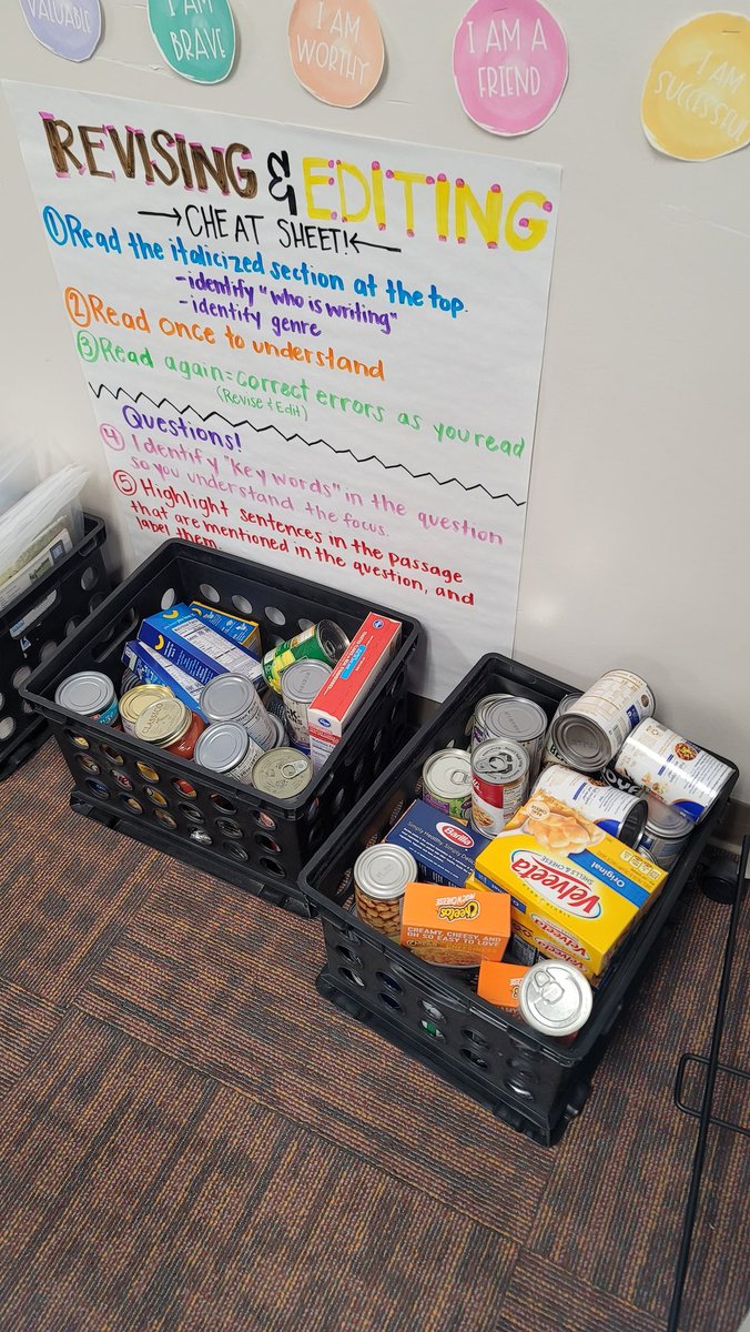 Our students have been learning about what it means to be a #compassionatecitizen this week. Our classroom food drive for Houston's veterans has been a hit! I really can't wait for the vets to read the sweet letters they wrote for them. 😍❤ <a href="/ASE_Dalmatians/">Sullivan Elementary</a> <a href="/FortBendISD/">Fort Bend ISD</a>