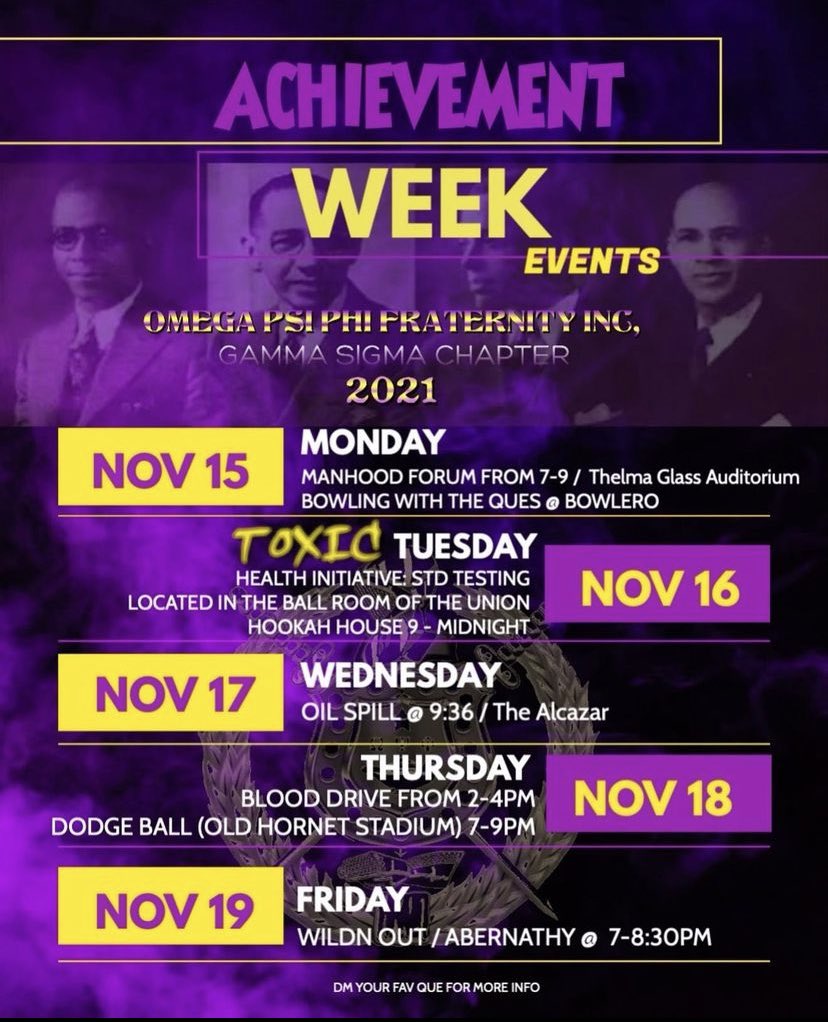 GammaSigQues's tweet photo. Don’t miss achievement week contact your favorite Que #bamastate https://t.co/7NQOZiEQyZ